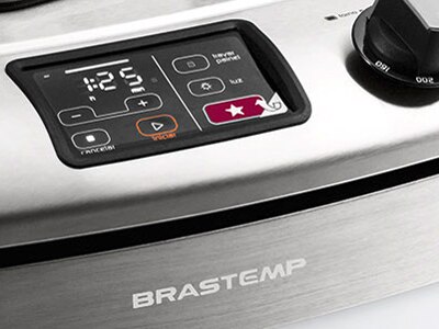 fogao brastemp 4 bocas active digital maxi bfs4dar inoxdisplay touch