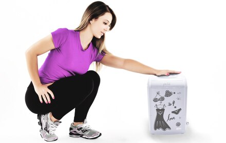 lavadora roupas praxis 1.2kg petit fitness branca design compacto resistente duravel