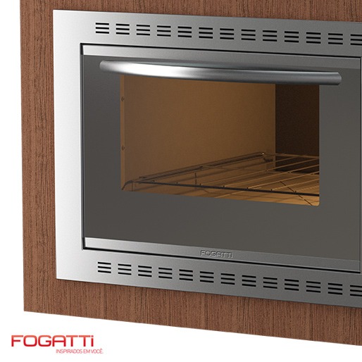 Forno Embutir Fogatti Isolamento Térmico Porta Vidro Duplo