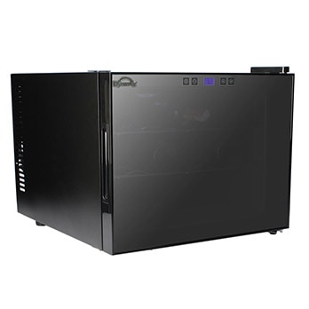adega de vinhos Dynasty Termoelétrica Climatizada Eletro Preto fechada