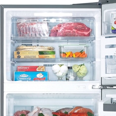 refrigerador LG GRS637GSM detalhe