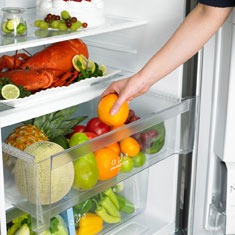 refrigerador LG Inspiration GR S507GSP gaveta