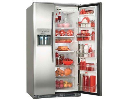 refrigerador Side by Side Electrolux SS77X aberto