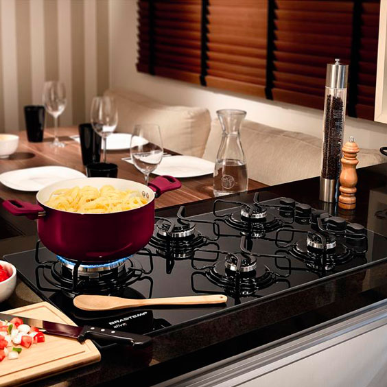 Cooktop Gás 5 Bocas Brastemp Ative! BDD85AEUNA