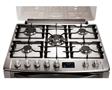 Fogão Electrolux 5 Bocas Celebrate com mesa Inox