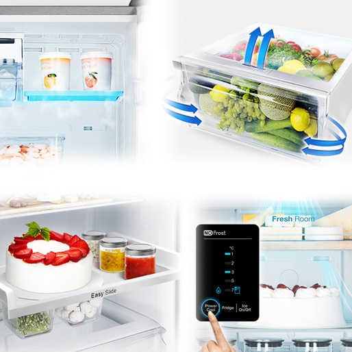 refrigerador samsung top mount freezer display eletronico 385 litros funcionalidades