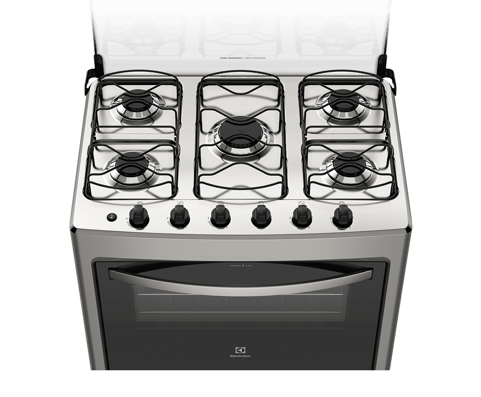 Fogão Electrolux 5 Bocas 76LSU Silver Fogão Electrolux 5 Bocas 76LSU Silver