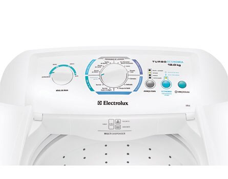 Lavadora de Roupas Electrolux 12 kg Turbo Economia LTE12 vem com Tecla Economia - Economize água e preserve o meio ambiente