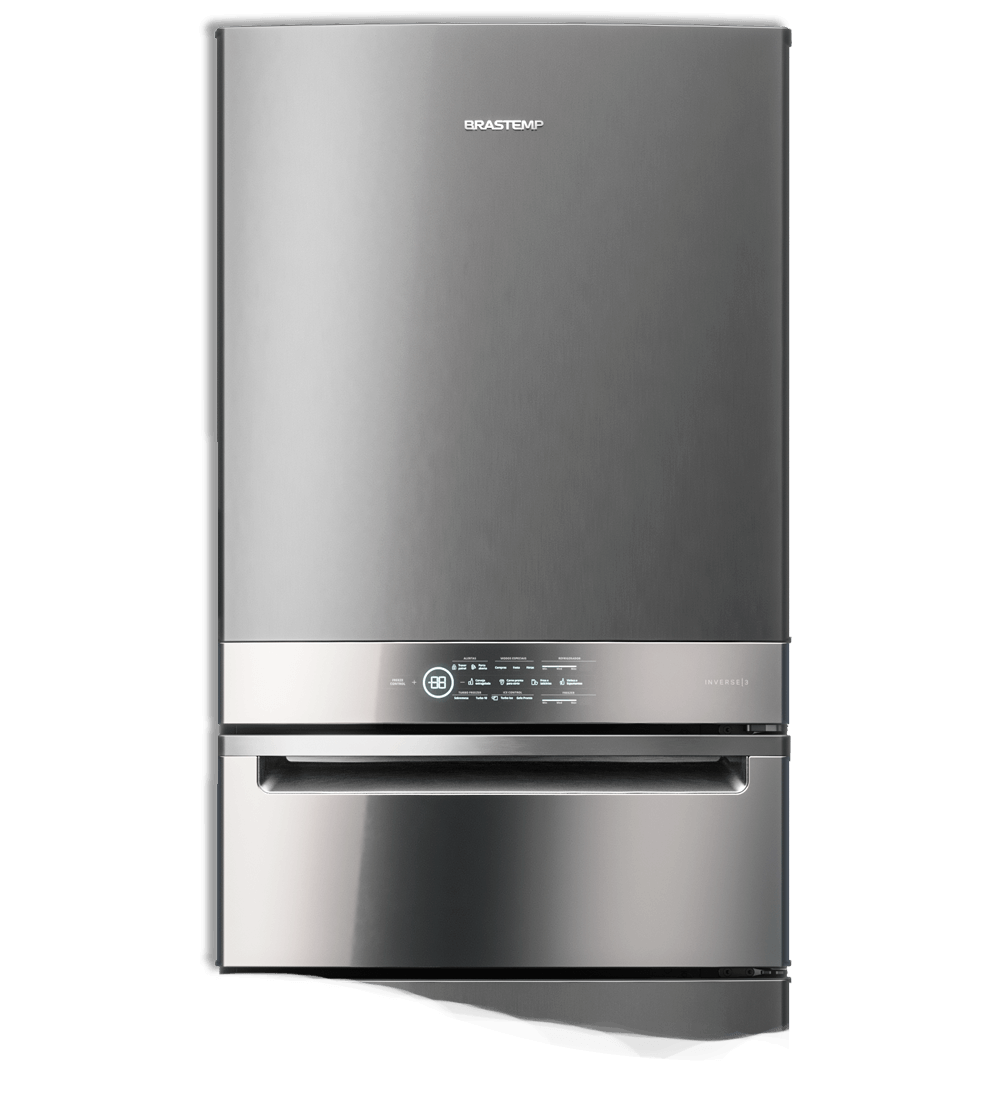 Geladeira Brastemp Inverse 3 BRY59BK 419L Inox