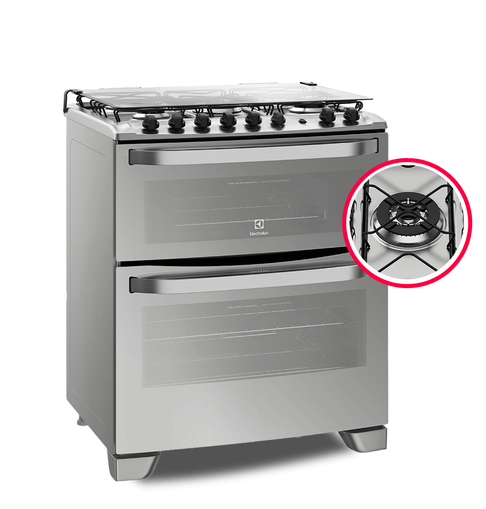 Fogão Electrolux 76DXA queimador potência 