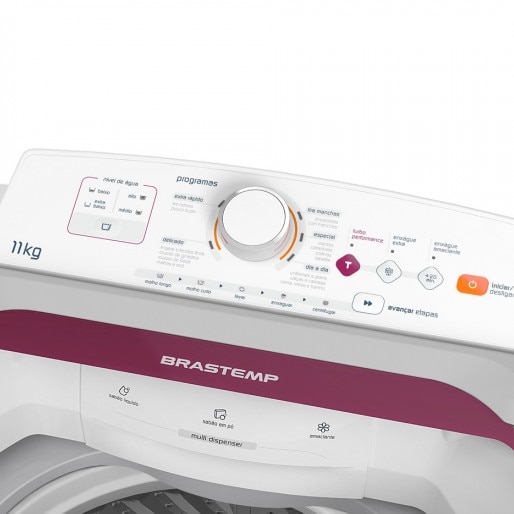 Eletrodoméstico Brastemp com cinco programas diferentes