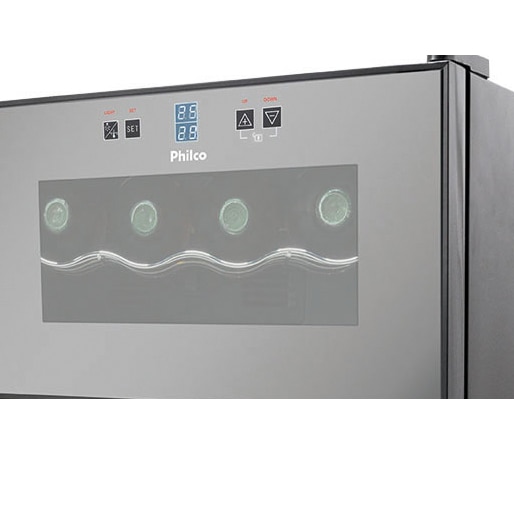adega vinhos philco ph24 painel temperatura