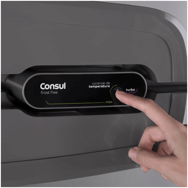 Nível de consumo é de 55,8 kWh Consul Frost Free CRM43NK consumo
