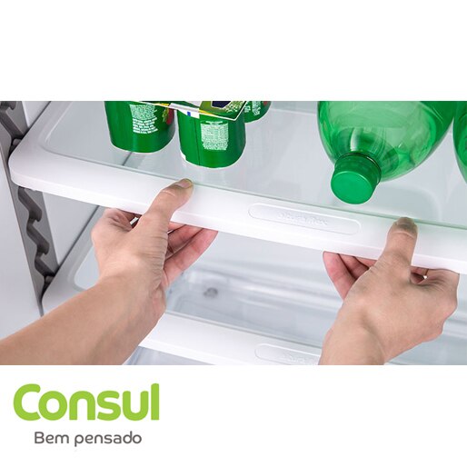 geladeira Consul CRM35NB prateleiras 8 níveis
