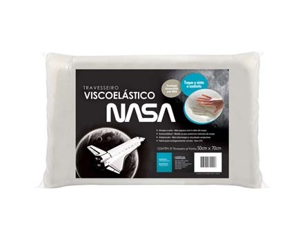 O travesseiro Visco NASA Fibrasca