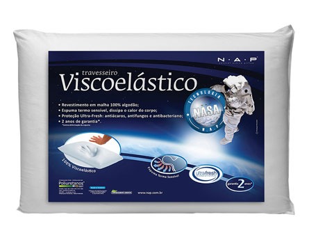Travesseiro de Viscoelástico Nasa N.A.P. TRV0147