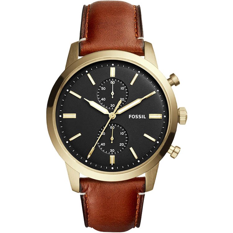 Relógio Fossil Masculino Analógico marrom preto FS5338/2PN