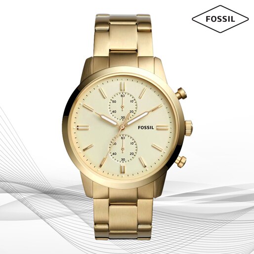 Relógio Masculino Analógico Fossil FS5348 4DN Aço Dourado