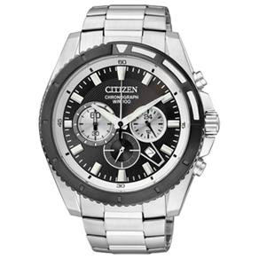 relógio masculino analógico Citizen Chronograph AN801152E Prata