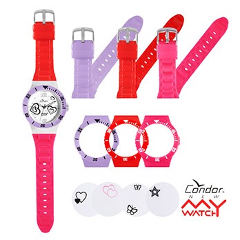 Relógio Analógico My Watch Kit Pulseiras Condor New KM35504B