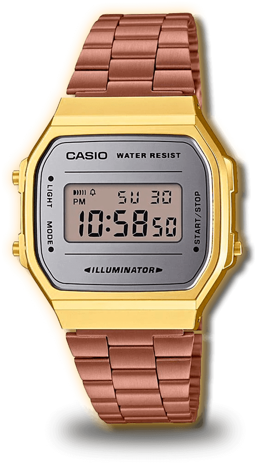 Relógio Feminino Digital Casio Vintage A168WECM-5D