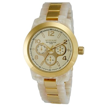 relógio feminino analógico Mondaine Multifunção 94290LPMGDP2 Marfim