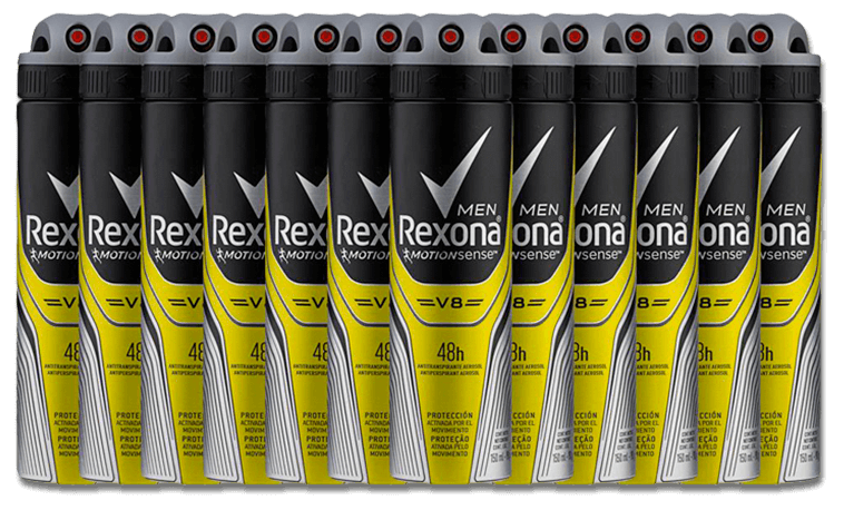 Desodorante Aerossol Rexona Men V8 12 Unidades