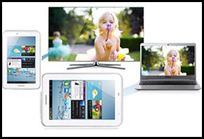 Compartilhamento tv celular tablet samsung galaxy