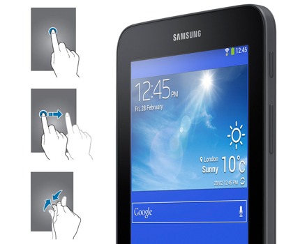 tablet samsung sm-t110n preto tela compacta 7 polegadas