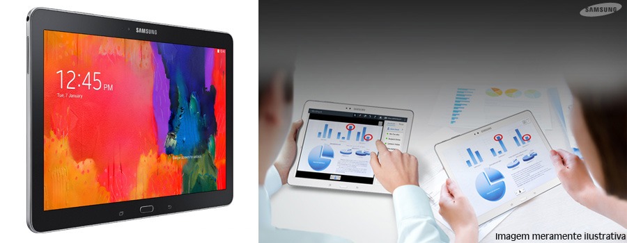 tablet samsung galaxy tabpro 10 preto multi tela