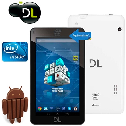 Tablet DL X-Pro Dual Branco Android 4.4