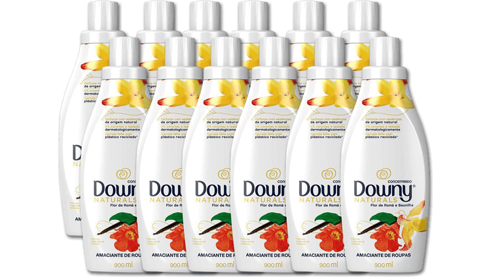 Amaciante Downy Concentrado Naturals Flor de Romã e Baunilha 900ml 12 Unidades Amaciante Downy Concentrado Naturals Flor de Romã e Baunilha 900ml 12 Unidades