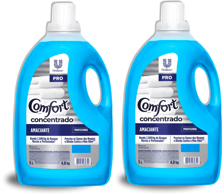 Amaciante Comfort Concentrado Uso Profissional 5L 2 Unidades