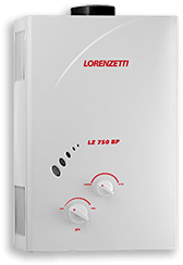 Aquecedor Água Gás Lorenzetti LZ 750BP Exaustão Natural Gás Natural