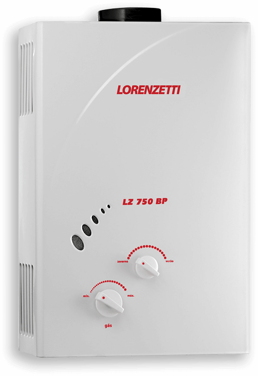 Aquecedor Água Gás Lorenzetti LZ 750BP Exaustão Natural Gás Natural