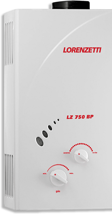 detalhe do Aquecedor de Água a Gás Lorenzetti LZ 750