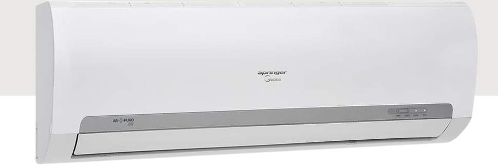 ventilação ambiente refrigerado Springer Midea controle remoto