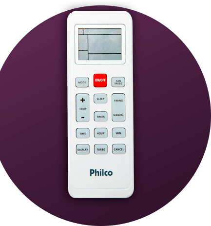 Função sleep, timer e swing Ar-Condicionado Split Philco PAC12000TFM9 funções