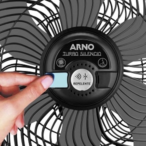 repelente do ventilador Arno Turbo Silencio Maxx Repelente TS55 Preto