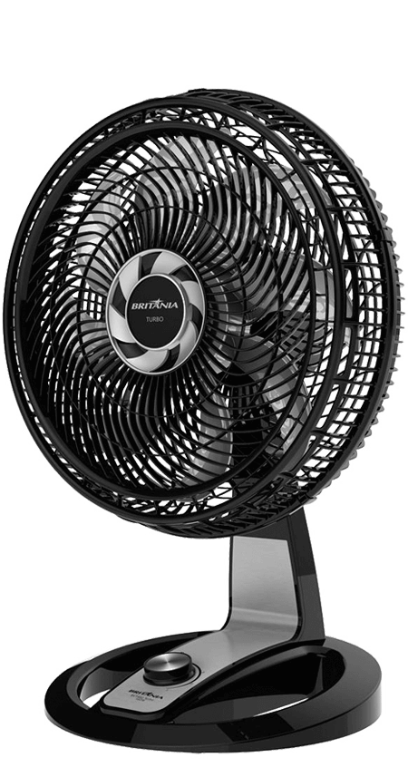 Ventilador Mesa Britânia Turbo BVT480 Preto/Prata