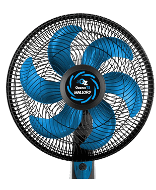 Ventilador Mesa Mallory Ozônic TS grade removível ferro plástico 