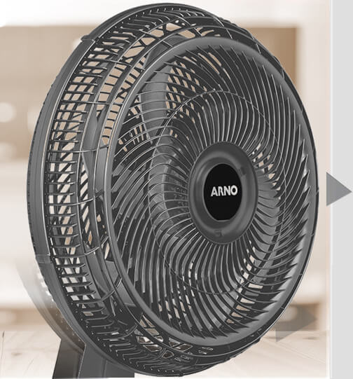 Ventilador Mesa Arno Turbo Force Economia Energia