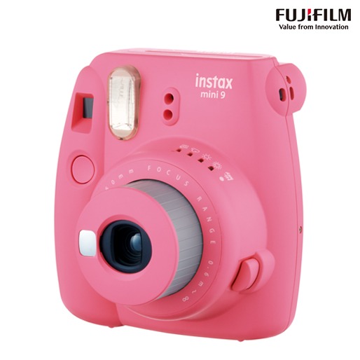 Câmera Instantânea Fujifilm Instax Mini 9 high-key lente aproximação 