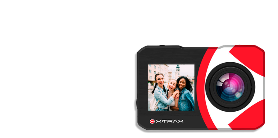 Câmera Filmadora Xtrax Selfie Preta