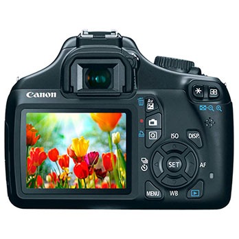 câmera digital Canon EOS Rebel T3 Preta visor