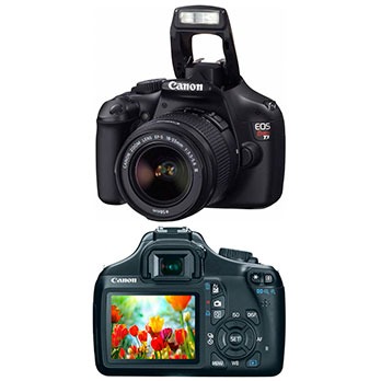 câmera digital Canon EOS Rebel T3 Preta