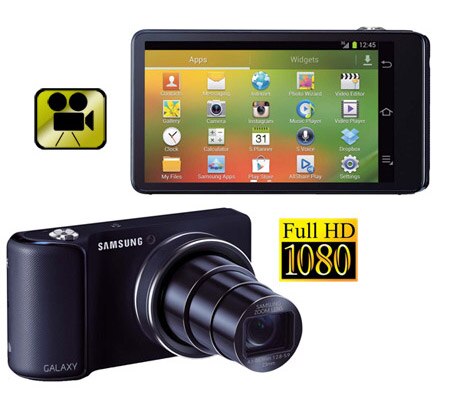 Galaxy Câmera videos full hd alta definição