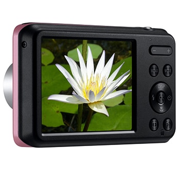 câmera digital Samsung ES95 Rosa visor