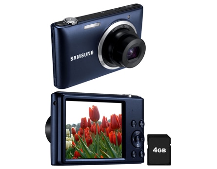câmera digital Samsung ST72 Preta Cobalto