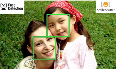 Smile Shutter  Face detection Sony